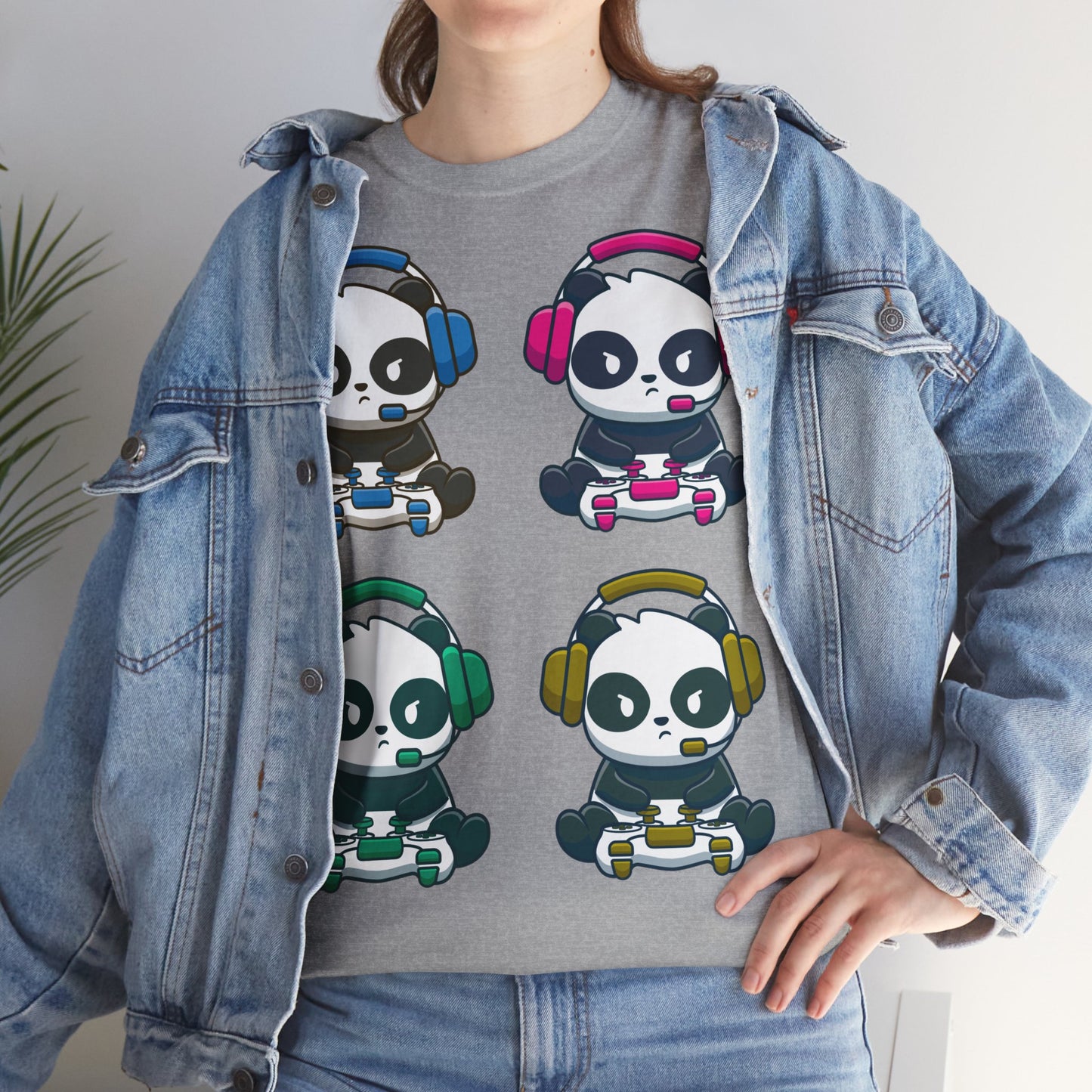 Panda Gamer - Unisex Heavy Cotton Tee