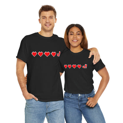 Gamer life hearts - Unisex Heavy Cotton Tee