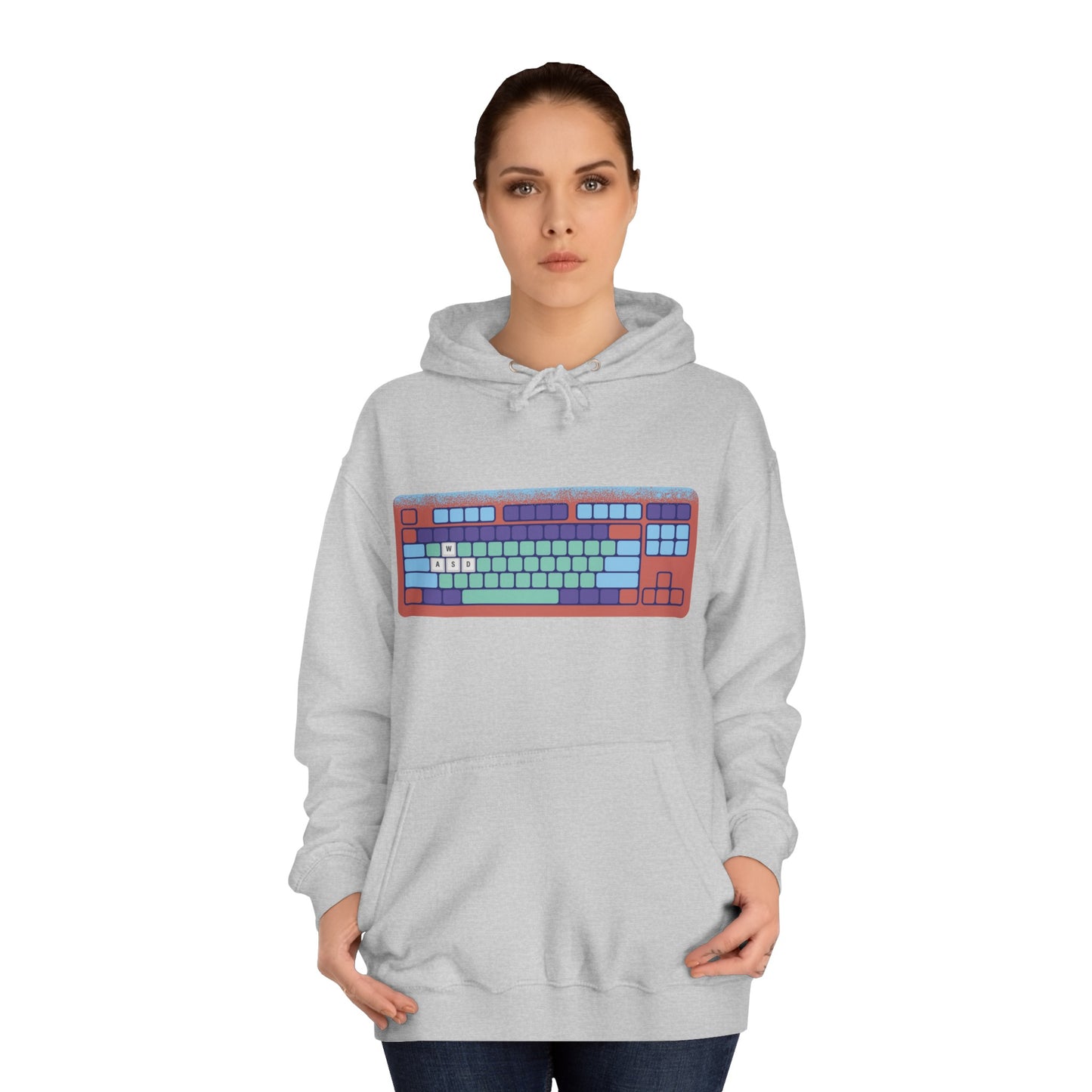 WASD Keyboard - Unisex College Hoodie