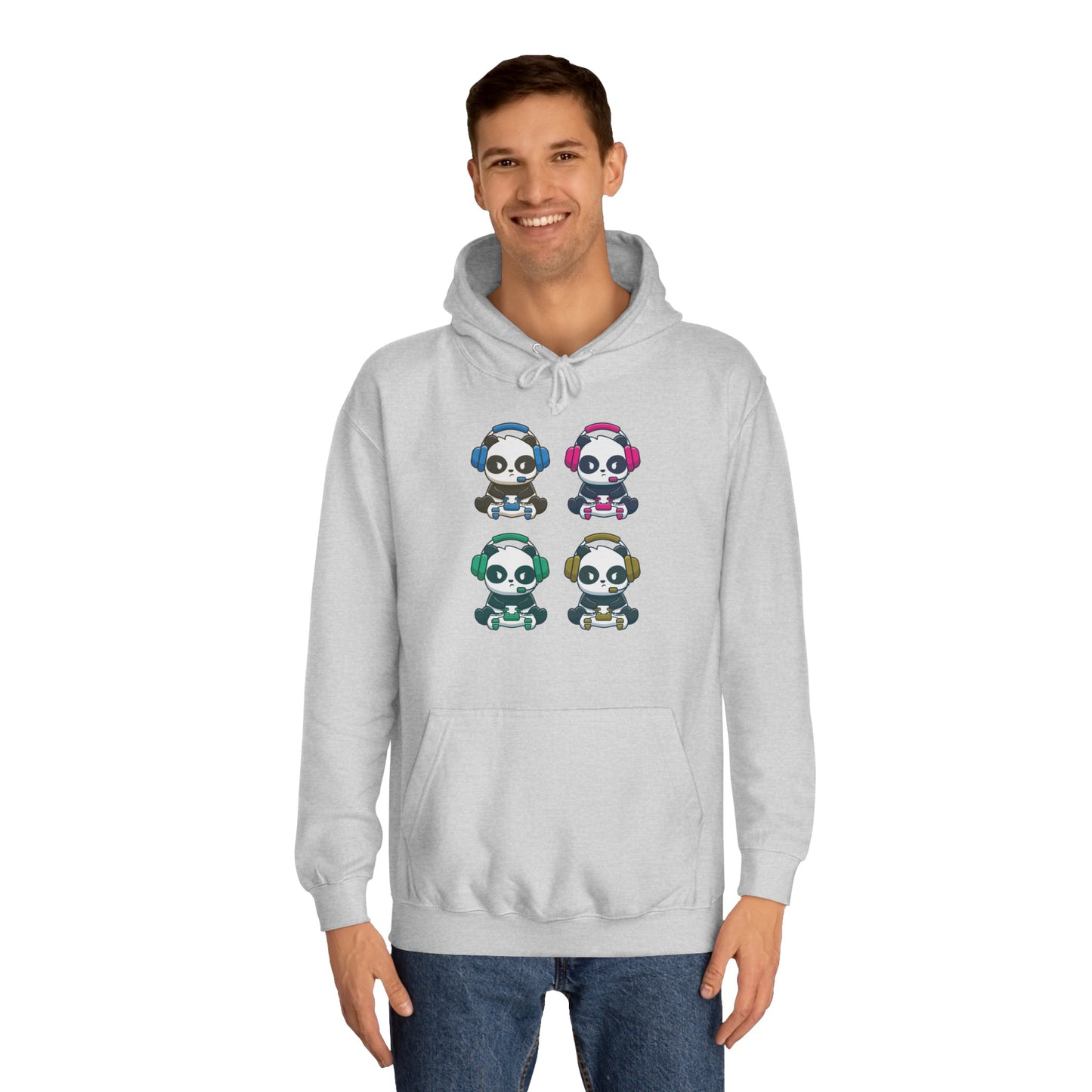 Panda Gamer - Unisex College Hoodie