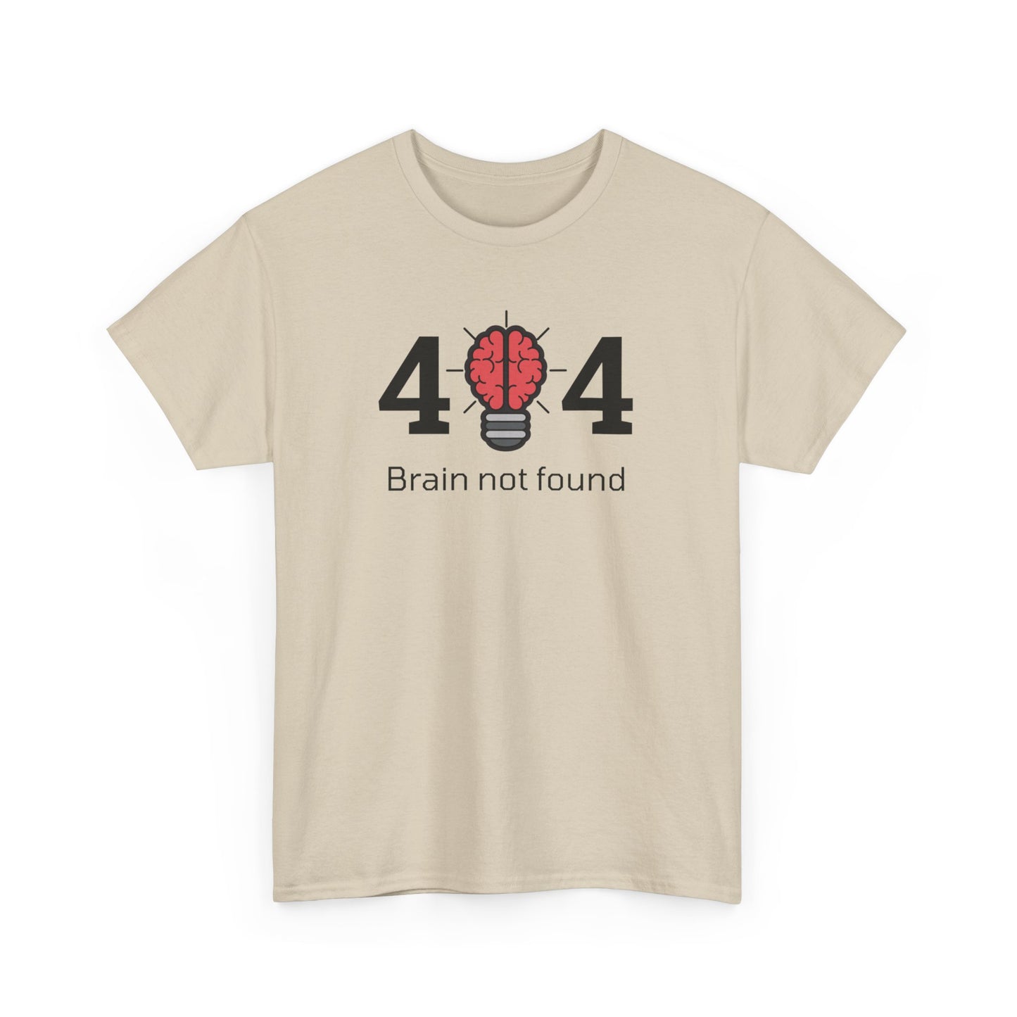 404 Brain not found - Unisex Heavy Cotton Tee