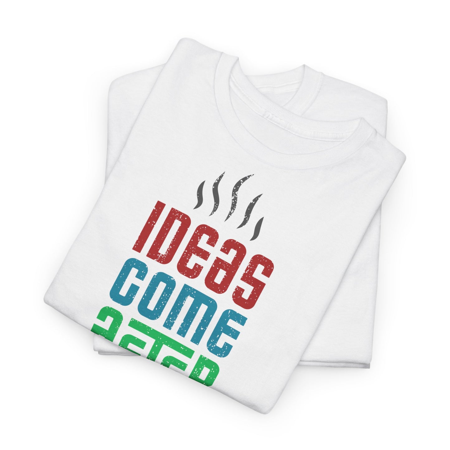 Ideas come after coffee - Unisex Heavy Cotton Tee