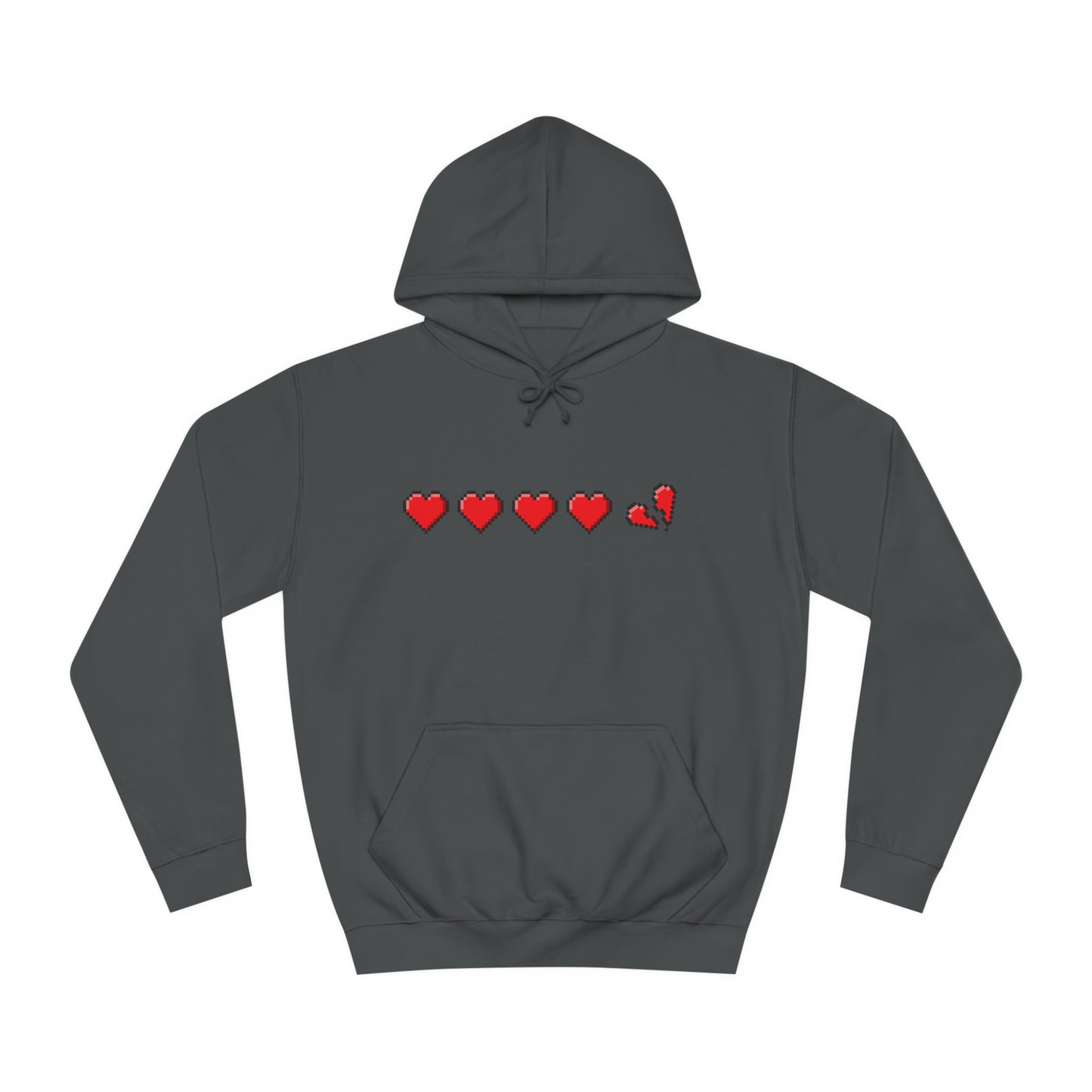 Gamer Life Hearts - Unisex College Hoodie