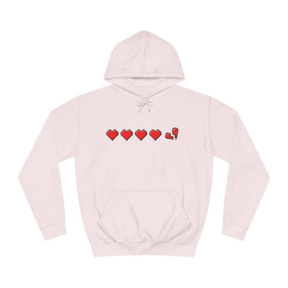 Gamer Life Hearts - Unisex College Hoodie