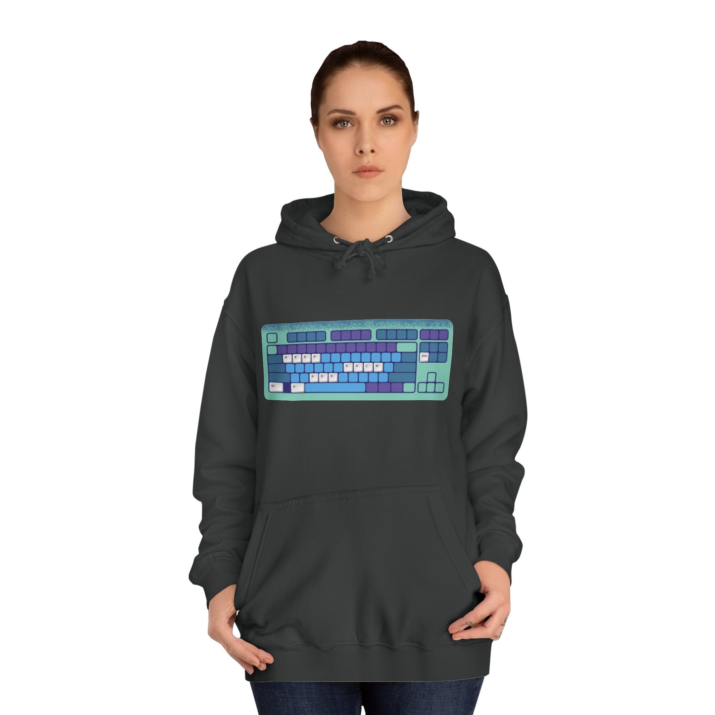 Keep Calm and Restart - Unisex College Hoodie