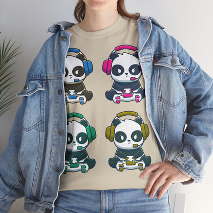 Panda Gamer - Unisex Heavy Cotton Tee