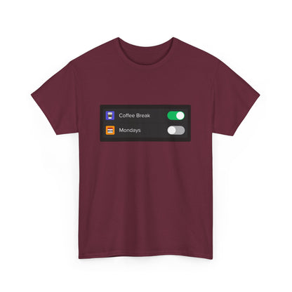 iOS Settings Coffee on - Unisex Heavy Cotton Tee