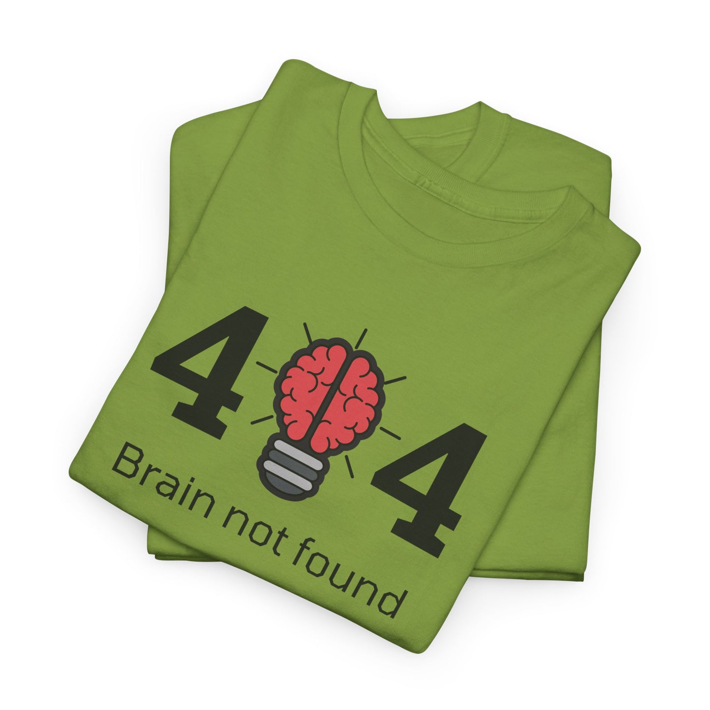 404 Brain not found - Unisex Heavy Cotton Tee