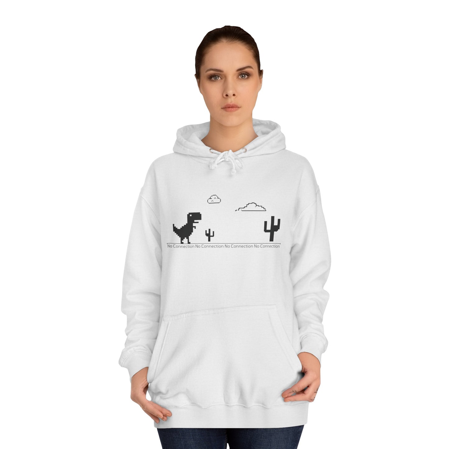 Chrome Dino - Unisex College Hoodie