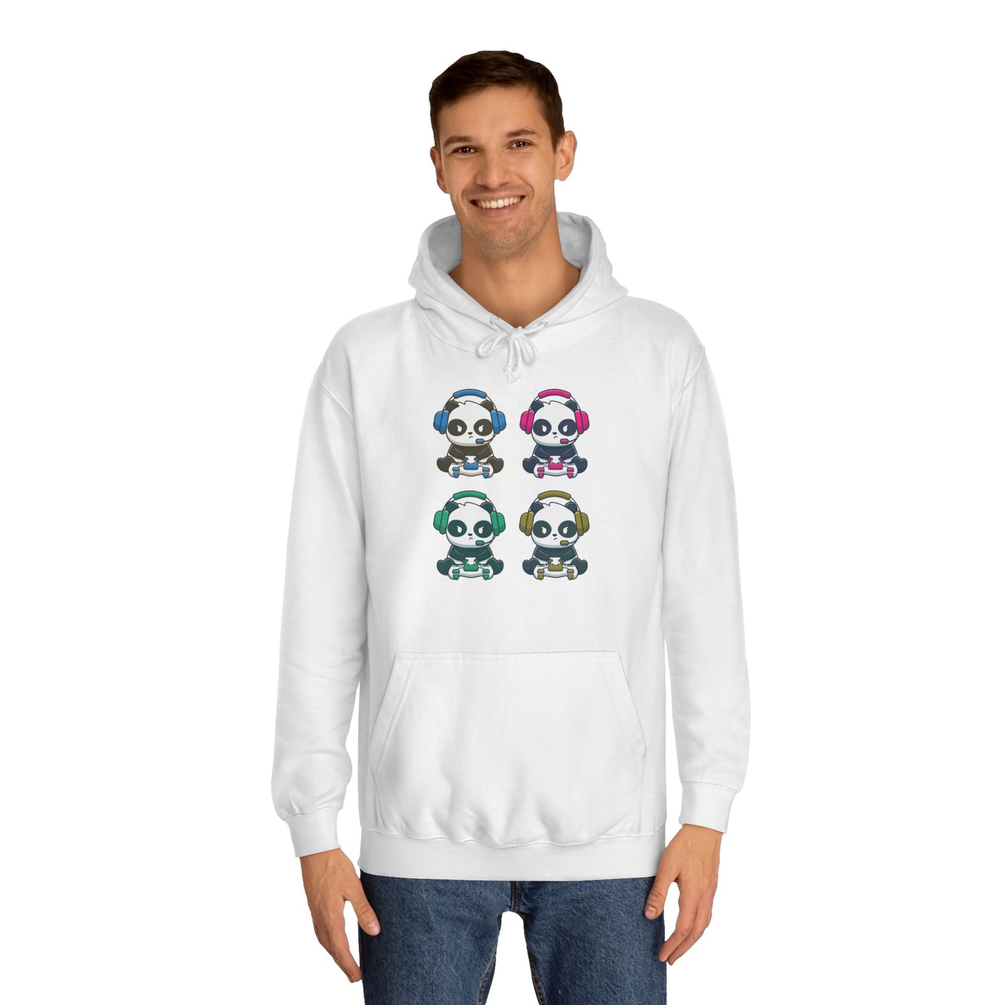 Panda Gamer - Unisex College Hoodie