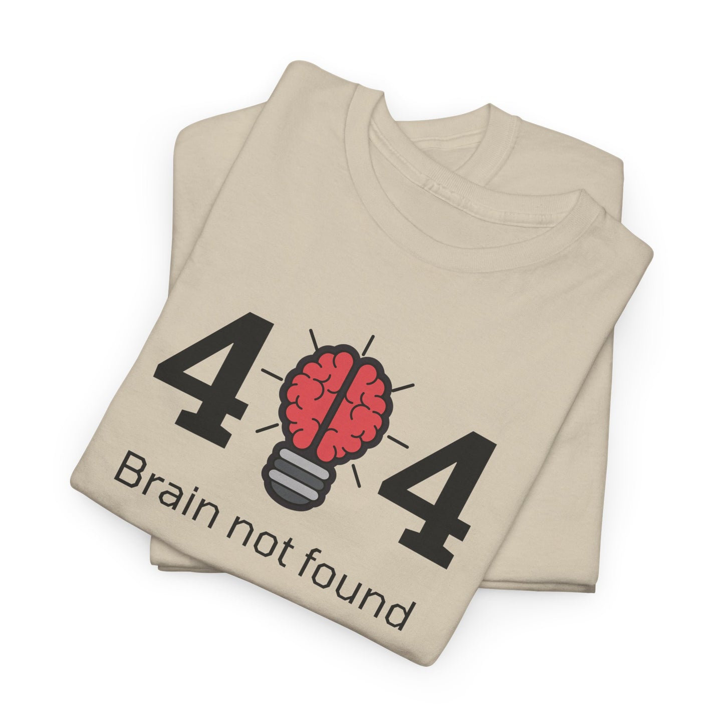 404 Brain not found - Unisex Heavy Cotton Tee