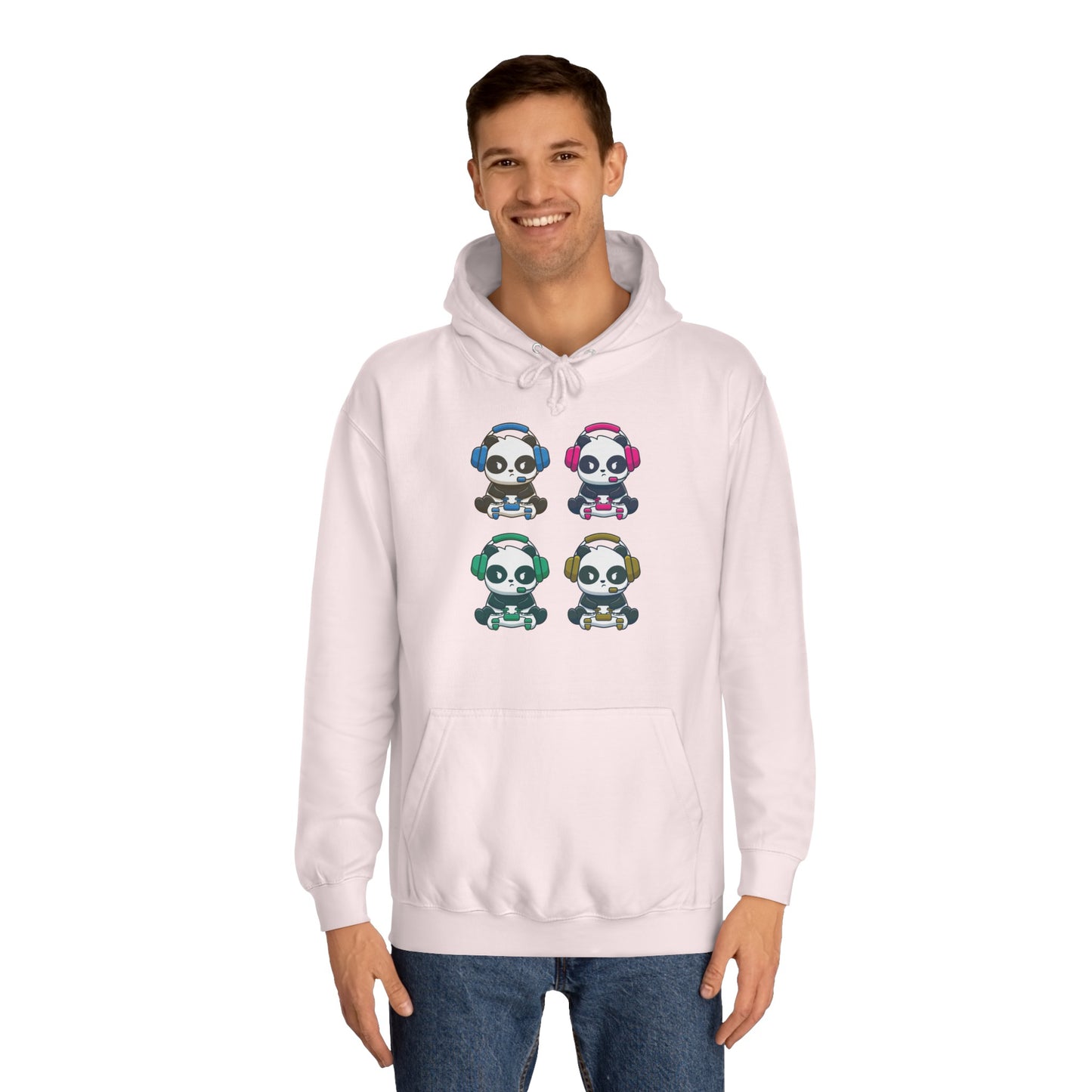 Panda Gamer - Unisex College Hoodie