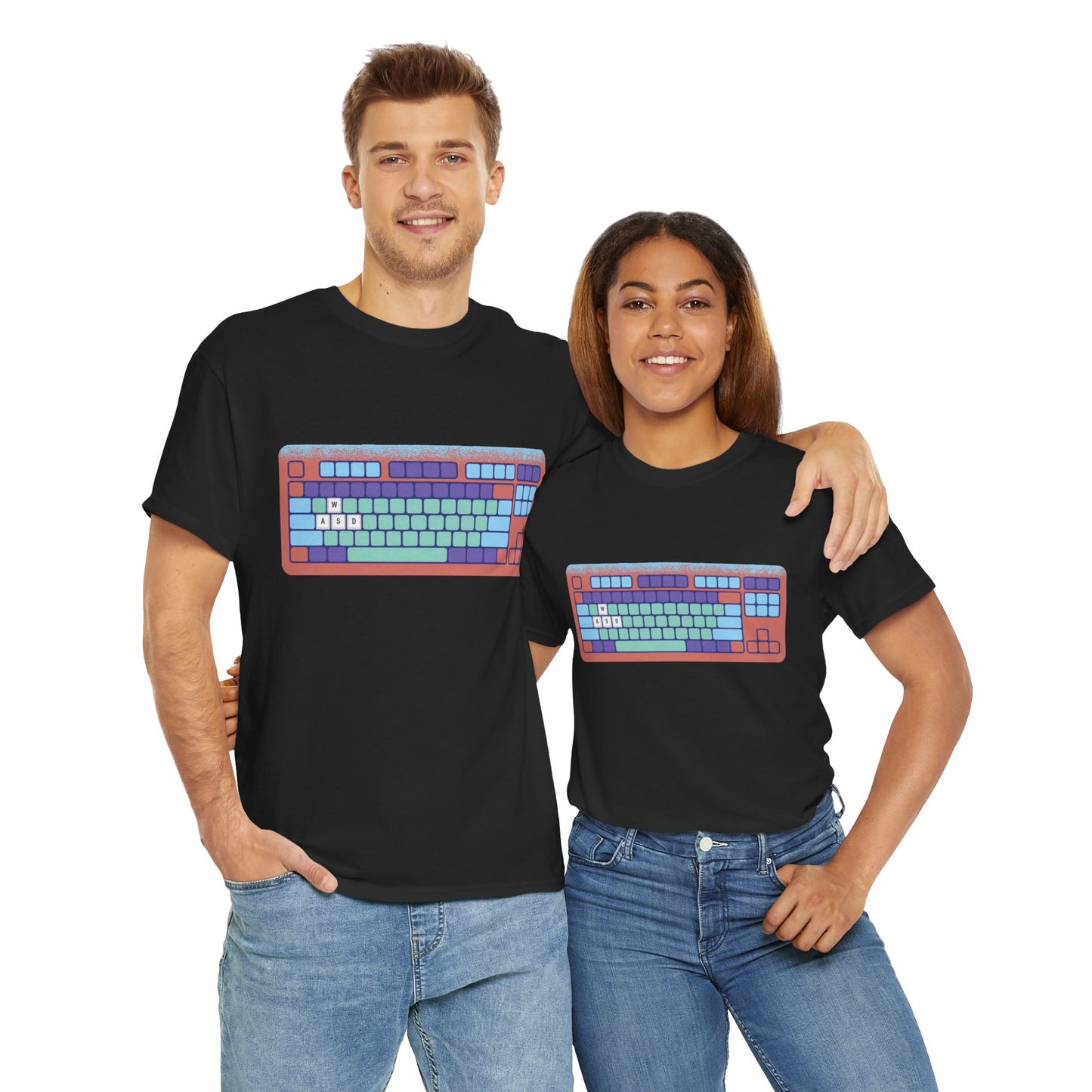 WASD Keyboard - Unisex Heavy Cotton Tee