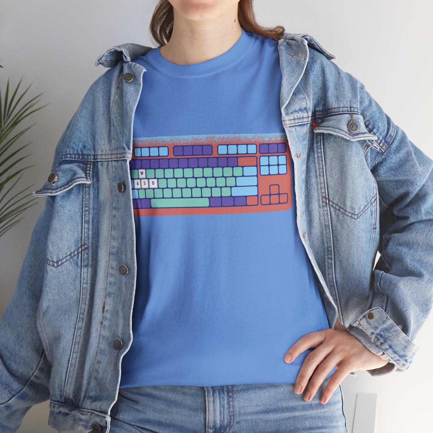 WASD Keyboard - Unisex Heavy Cotton Tee