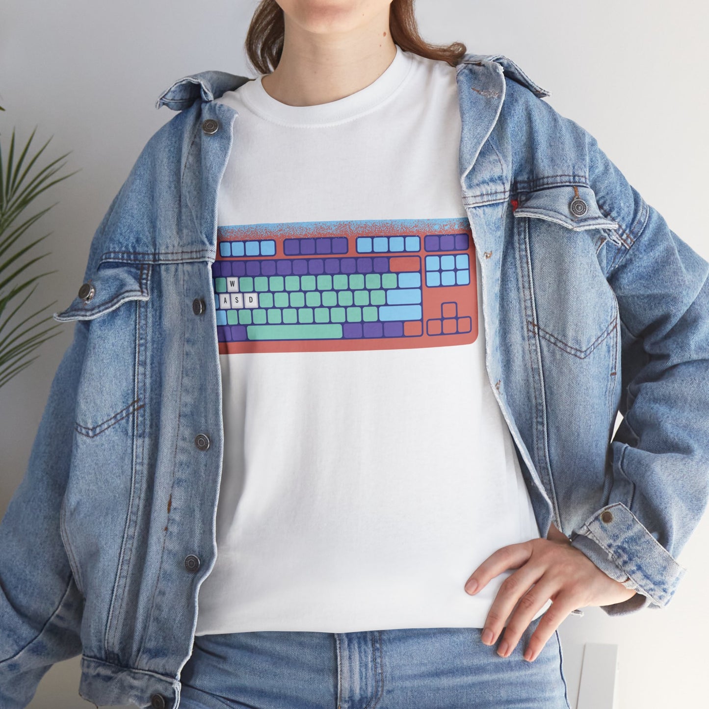 WASD Keyboard - Unisex Heavy Cotton Tee