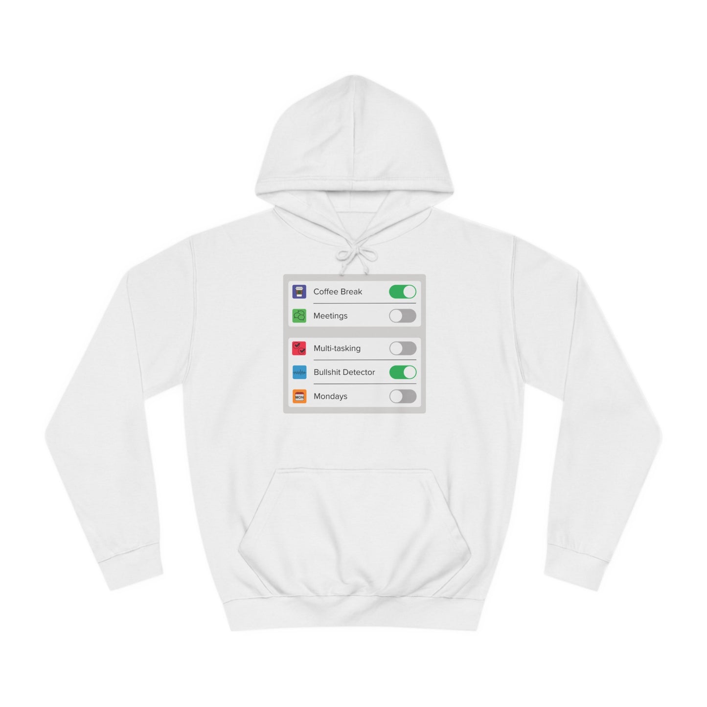 iOS Settings - Unisex College Hoodie