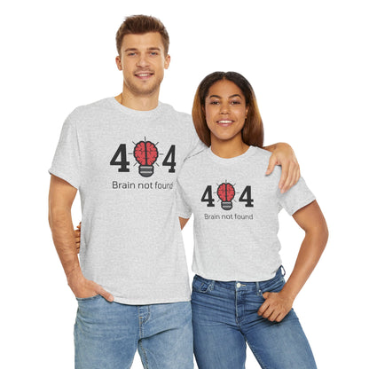 404 Brain not found - Unisex Heavy Cotton Tee