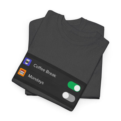 iOS Settings Coffee on - Unisex Heavy Cotton Tee