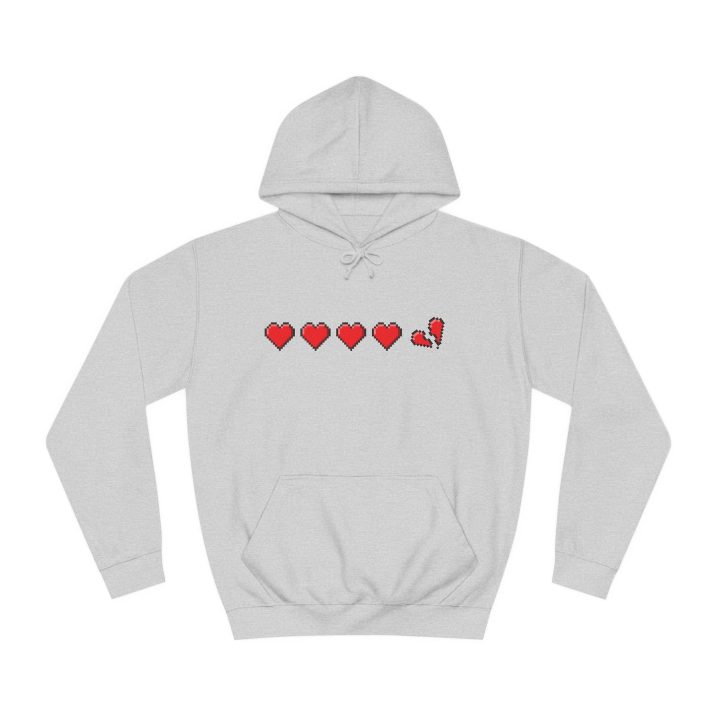 Gamer Life Hearts - Unisex College Hoodie