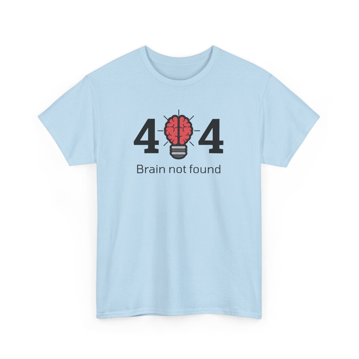 404 Brain not found - Unisex Heavy Cotton Tee