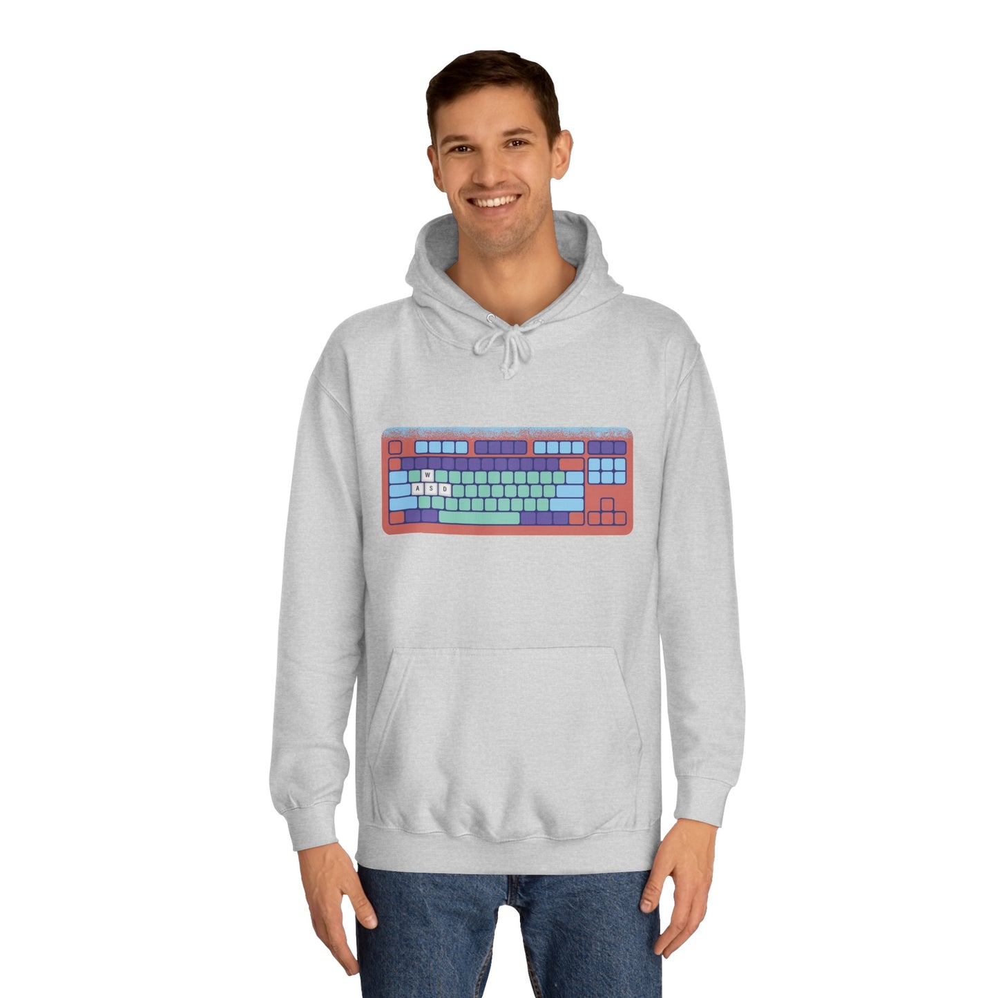 WASD Keyboard - Unisex College Hoodie