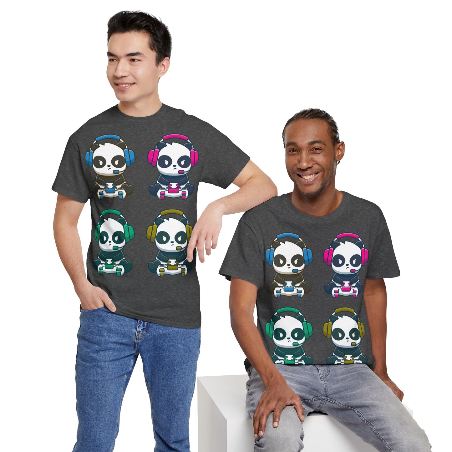 Panda Gamer - Unisex Heavy Cotton Tee