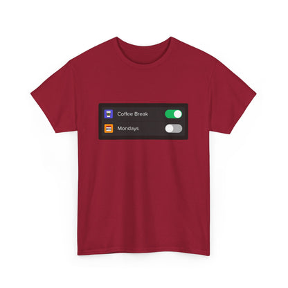 iOS Settings Coffee on - Unisex Heavy Cotton Tee