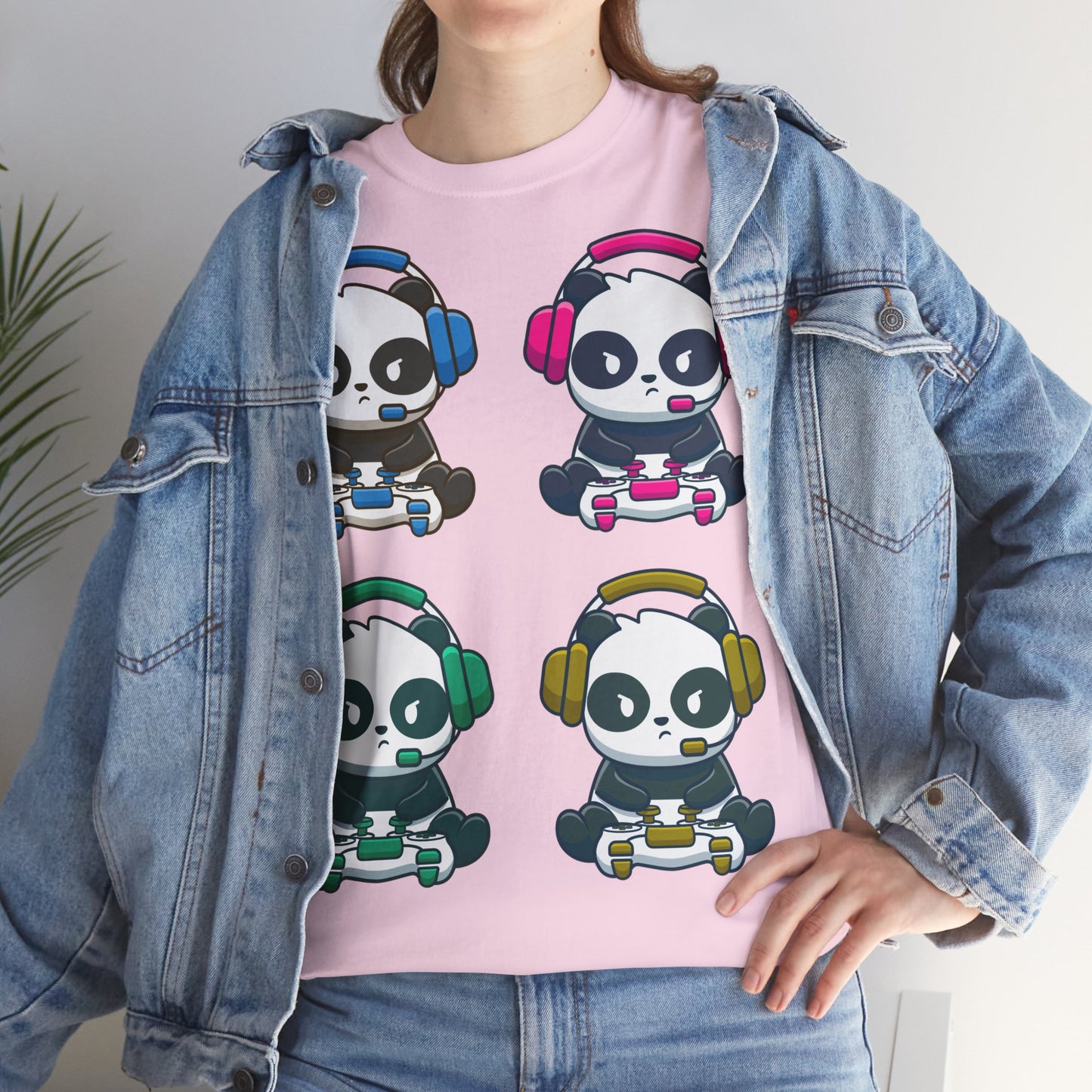 Panda Gamer - Unisex Heavy Cotton Tee