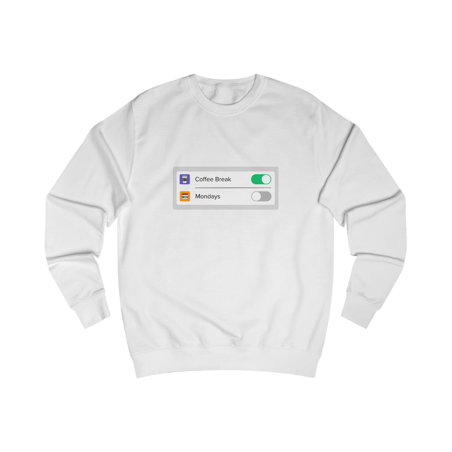 iOS Settings Coffee On - Unisex Sweatshirt