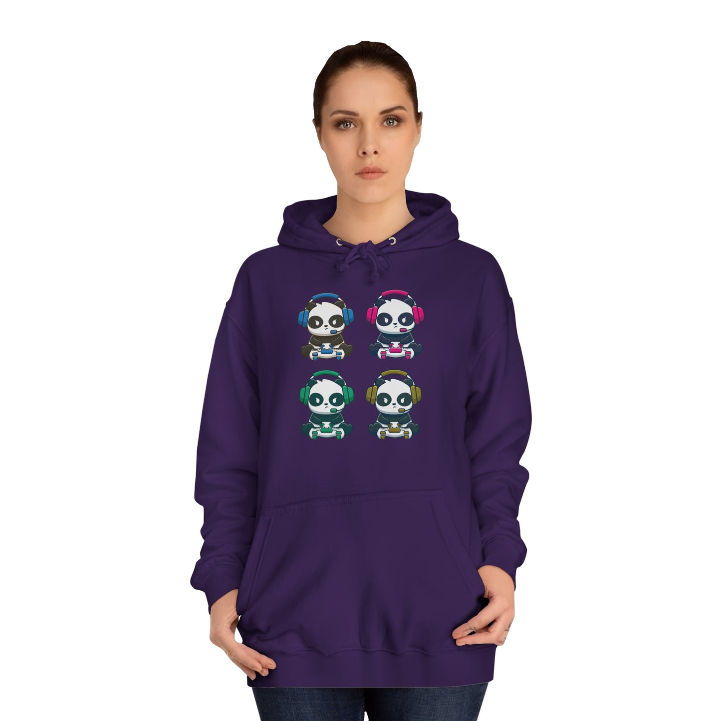 Panda Gamer - Unisex College Hoodie