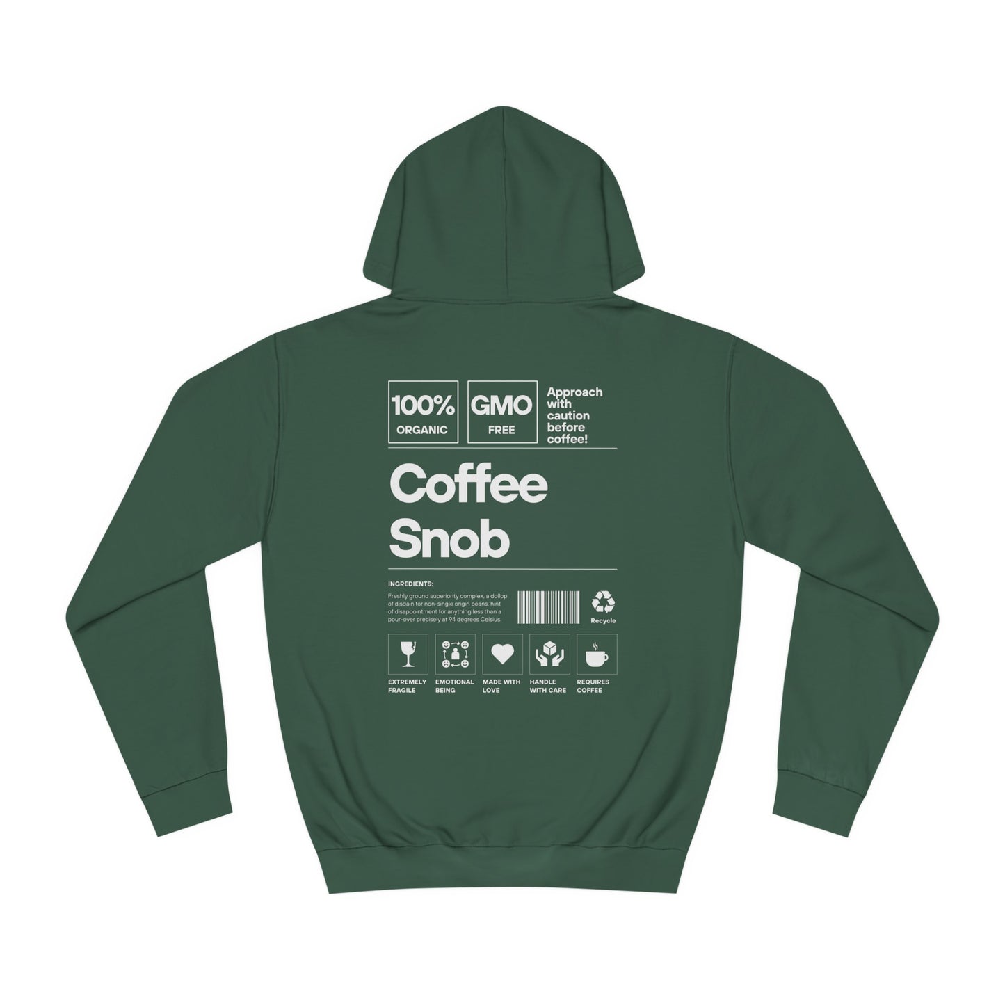 Coffee Snob - Unisex College Hoodie