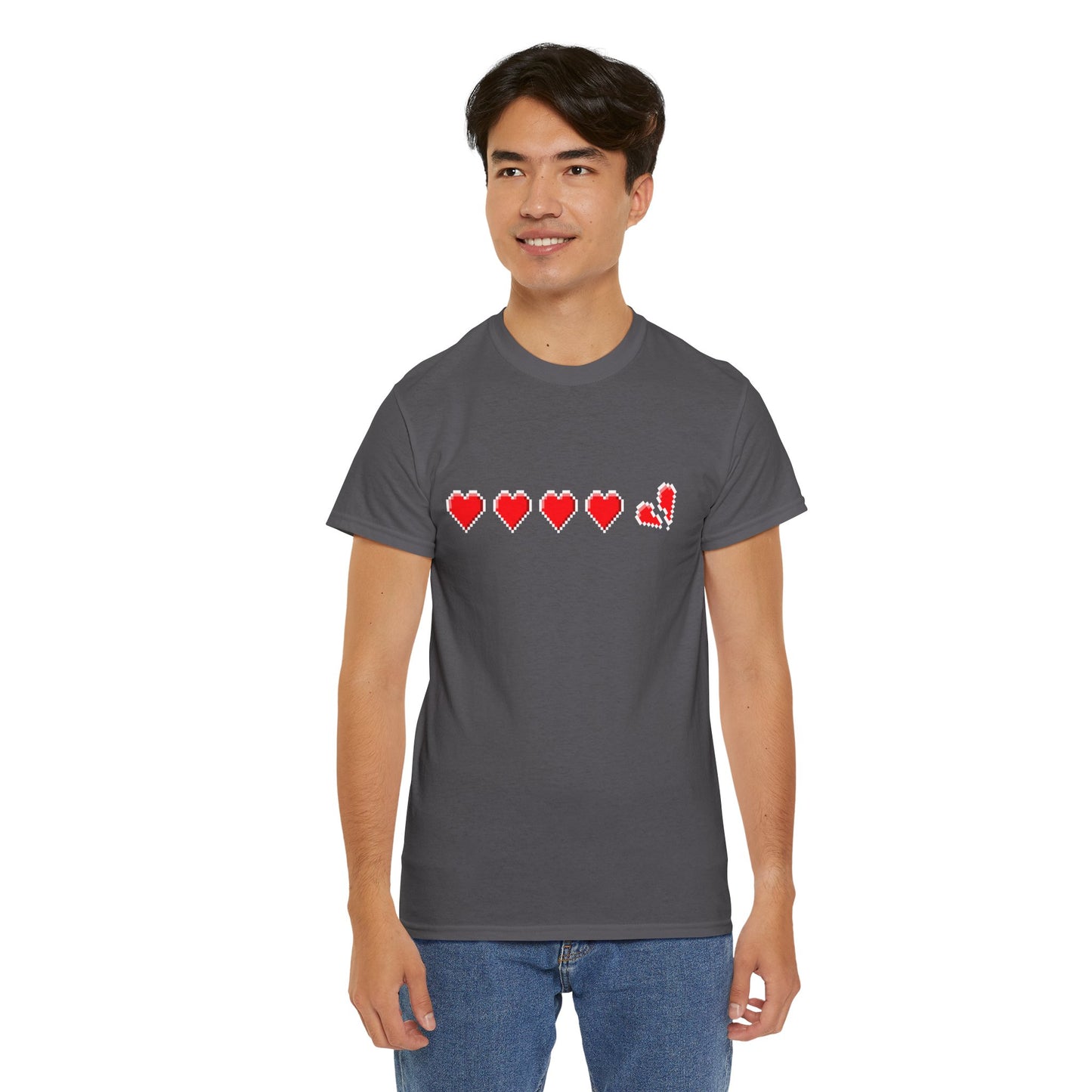 Gamer life hearts - Unisex Heavy Cotton Tee