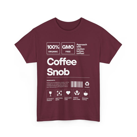 Coffee Snob - Unisex Heavy Cotton Tee