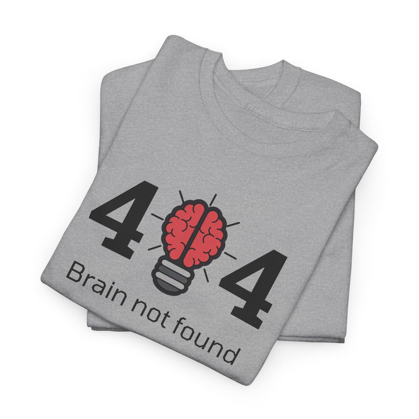 404 Brain not found - Unisex Heavy Cotton Tee