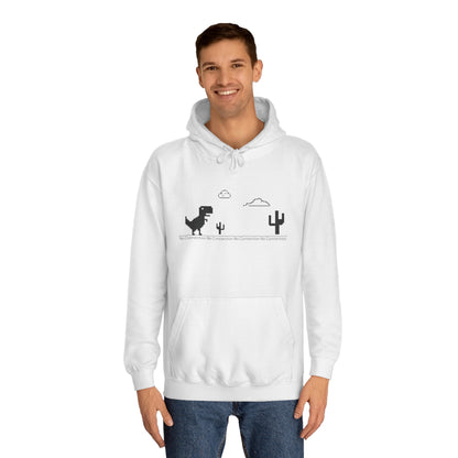 Chrome Dino - Unisex College Hoodie