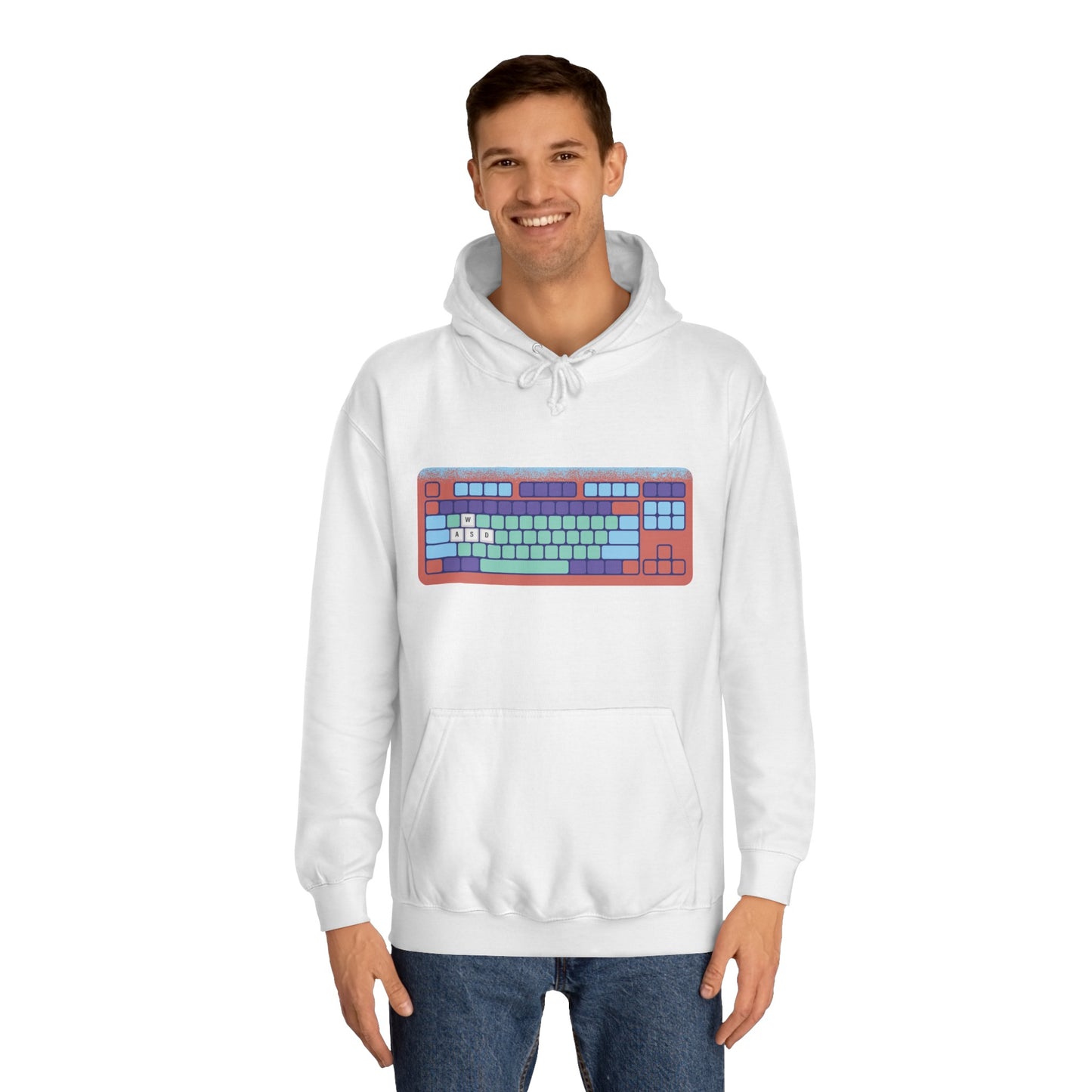 WASD Keyboard - Unisex College Hoodie