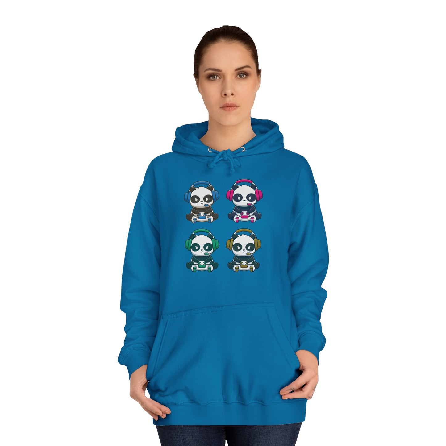 Panda Gamer - Unisex College Hoodie