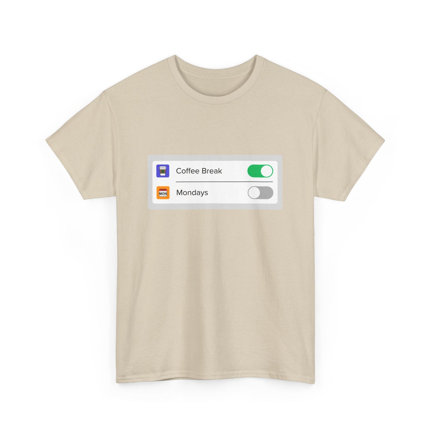 iOS Settings Coffee on - Unisex Heavy Cotton Tee