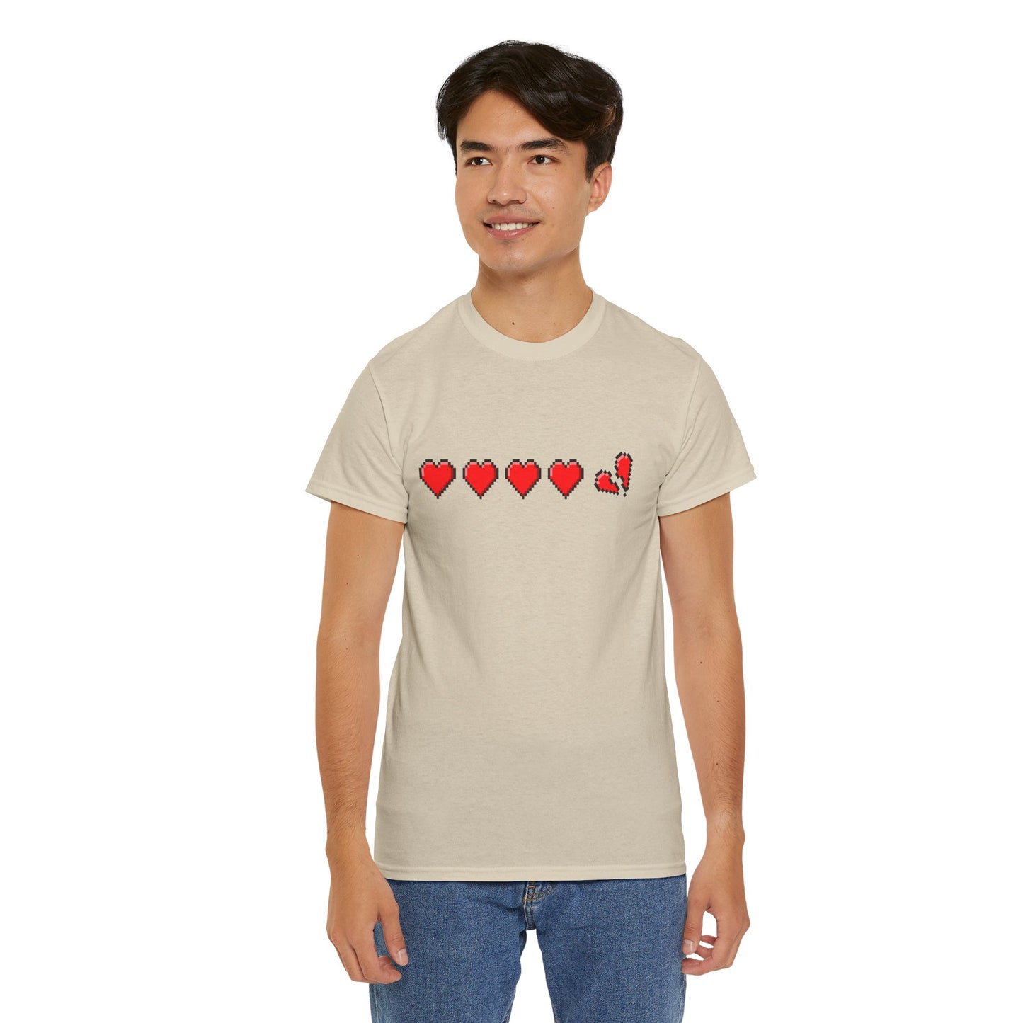 Gamer life hearts - Unisex Heavy Cotton Tee