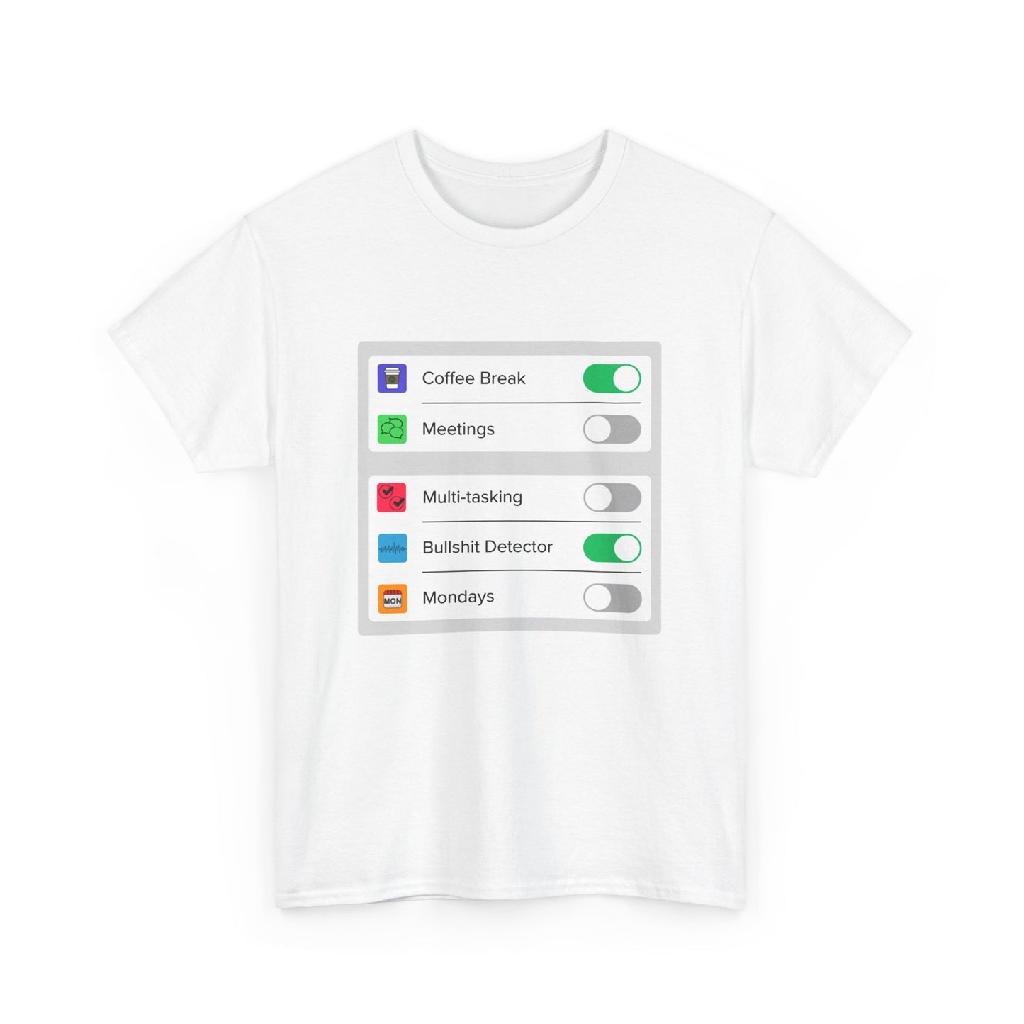 iOS Settings - Unisex Heavy Cotton Tee