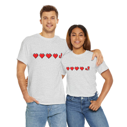 Gamer life hearts - Unisex Heavy Cotton Tee