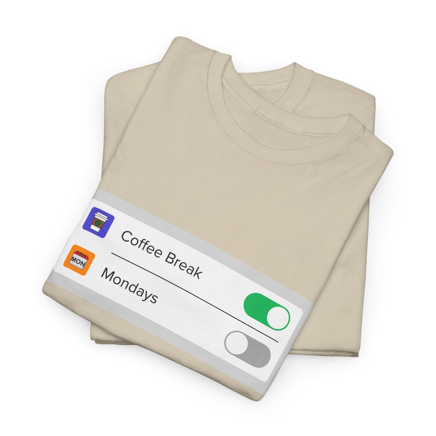 iOS Settings Coffee on - Unisex Heavy Cotton Tee