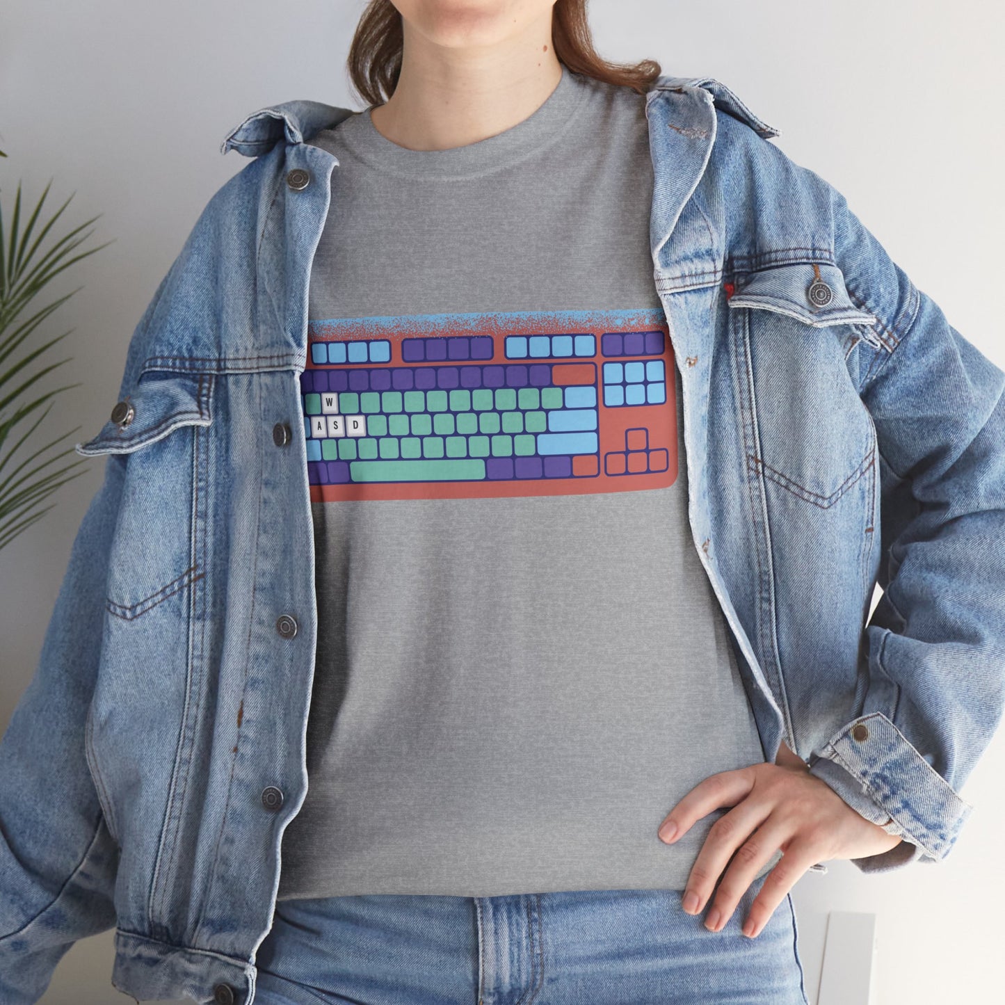 WASD Keyboard - Unisex Heavy Cotton Tee