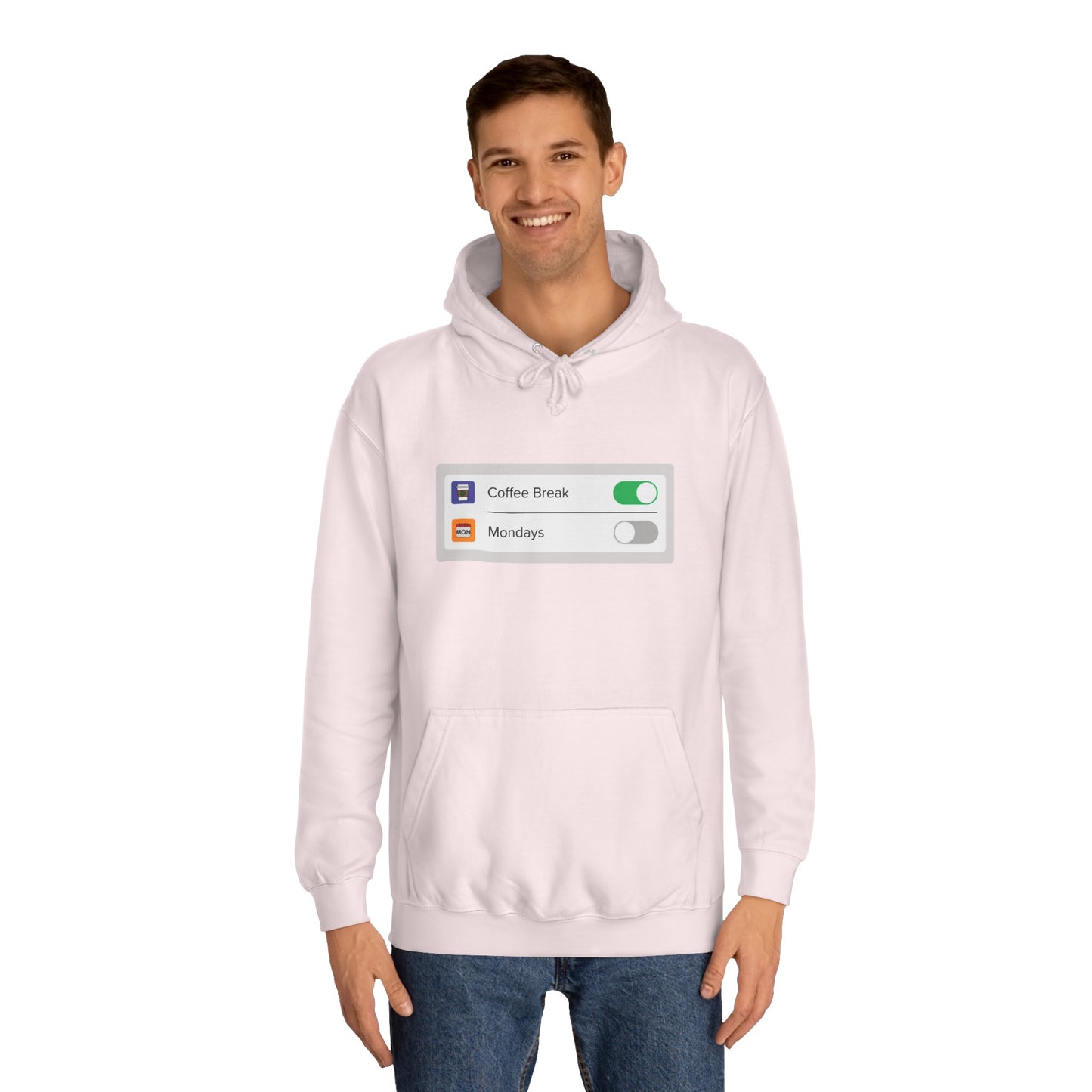 iOS Settings Coffes On - Unisex College Hoodie