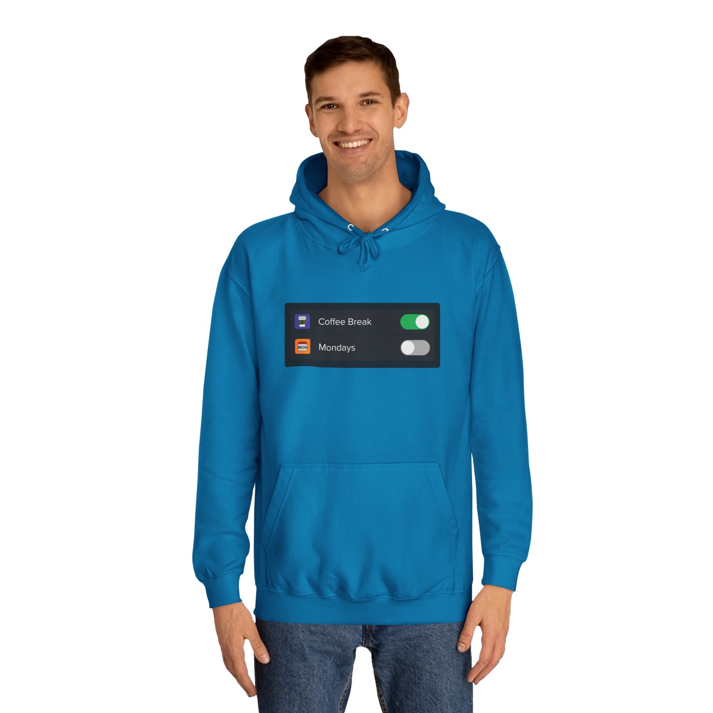 iOS Settings Coffes On - Unisex College Hoodie