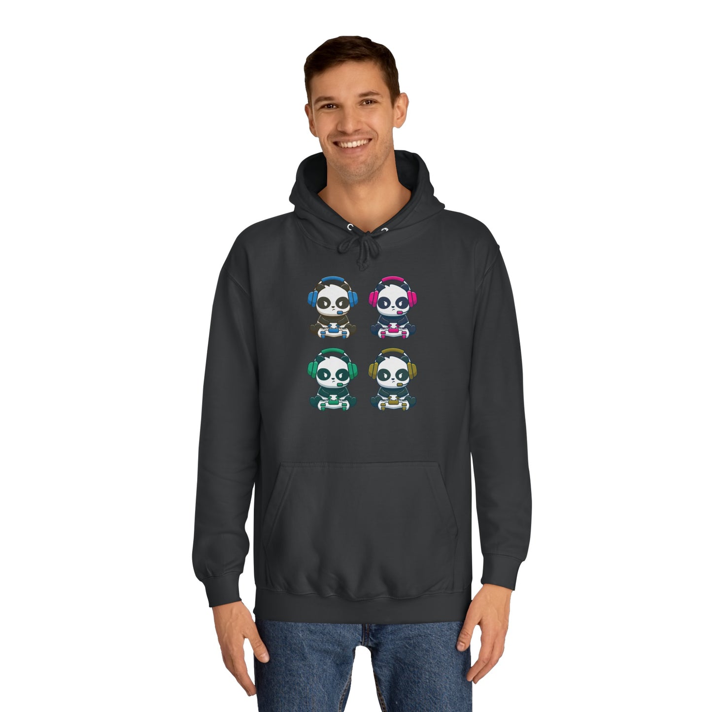 Panda Gamer - Unisex College Hoodie