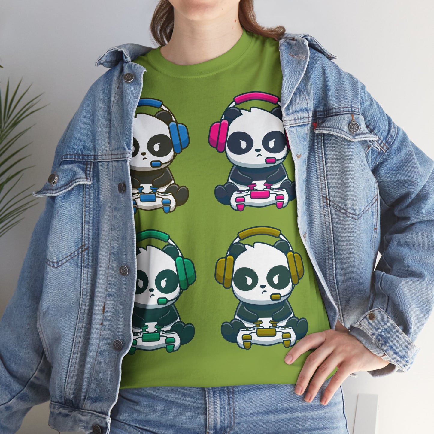 Panda Gamer - Unisex Heavy Cotton Tee