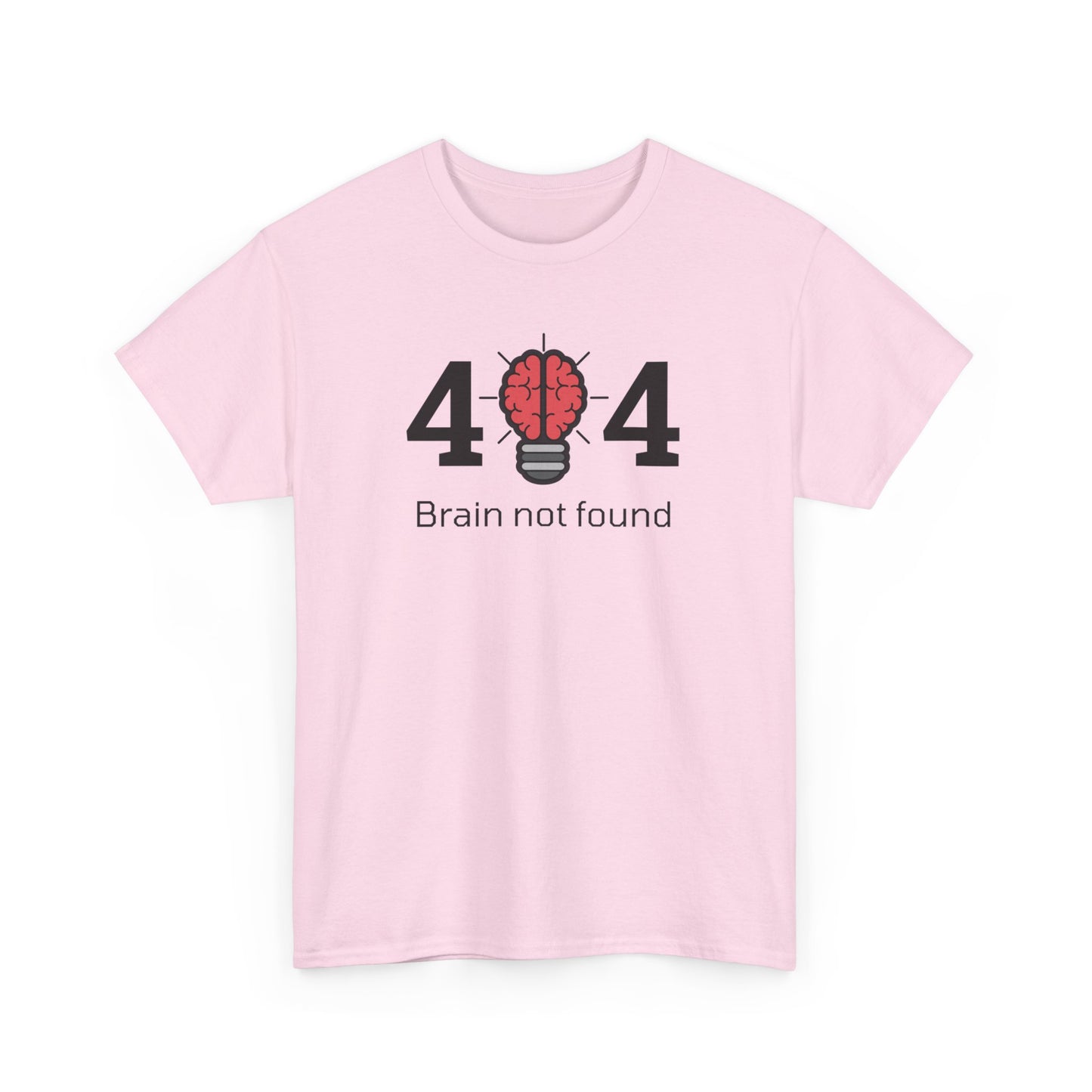 404 Brain not found - Unisex Heavy Cotton Tee