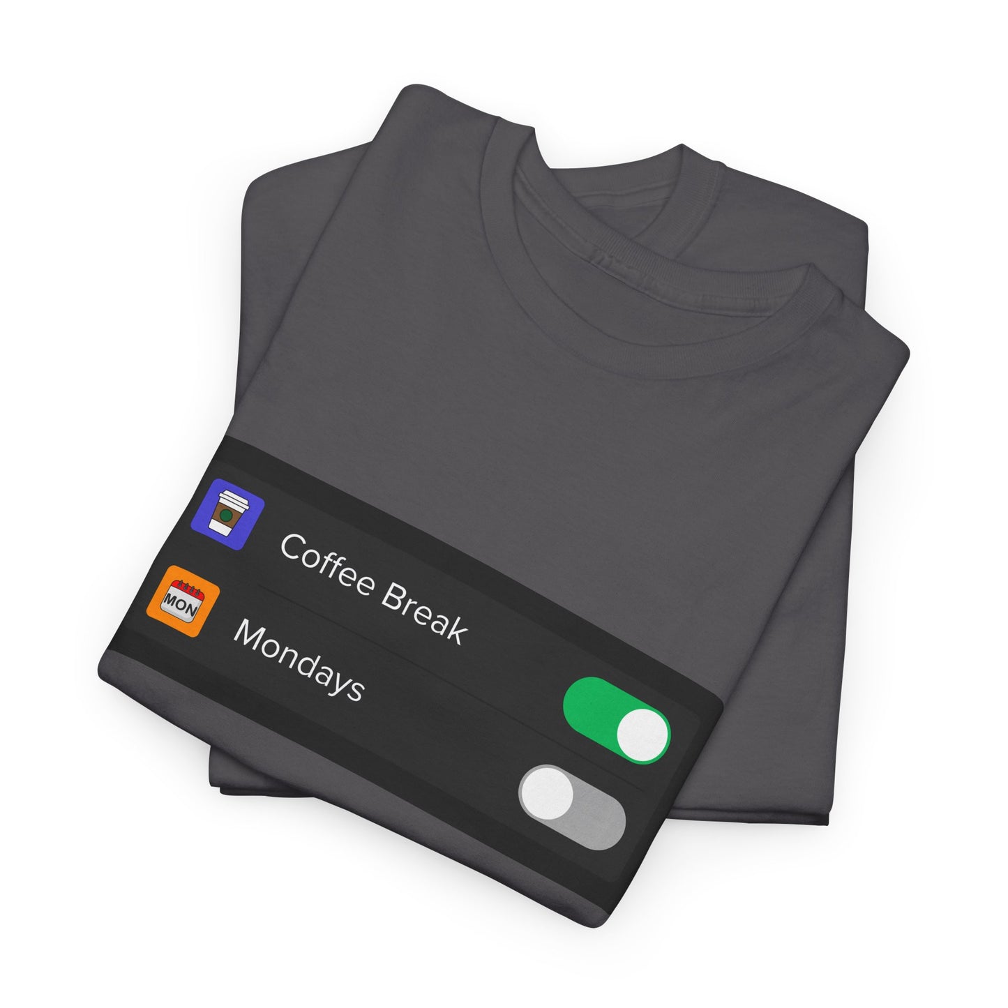 iOS Settings Coffee on - Unisex Heavy Cotton Tee