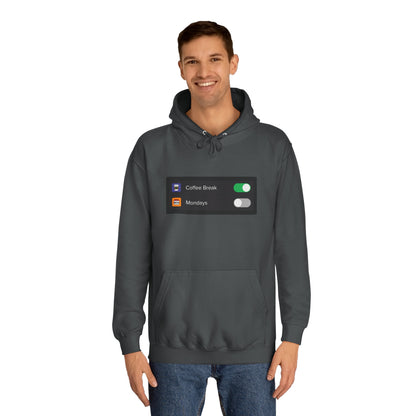 iOS Settings Coffes On - Unisex College Hoodie